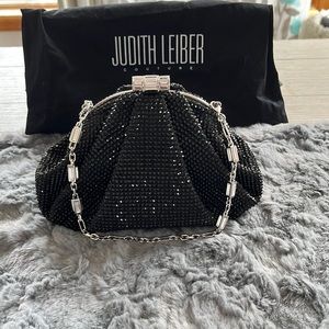 Judith Leiber Couture Enchanted Black Crystal Clutch - New with Dust Jacket